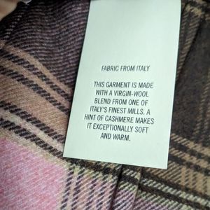 Wilfred tie front, fully lined, cashmere/wool pants. Size 12. Soft pink/brown.